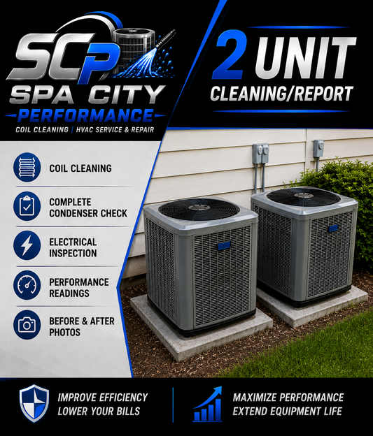 2 Condensing Units Cleaning w/report at same address
