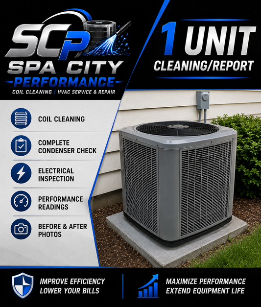 1 Condensing Unit Cleaning w/report